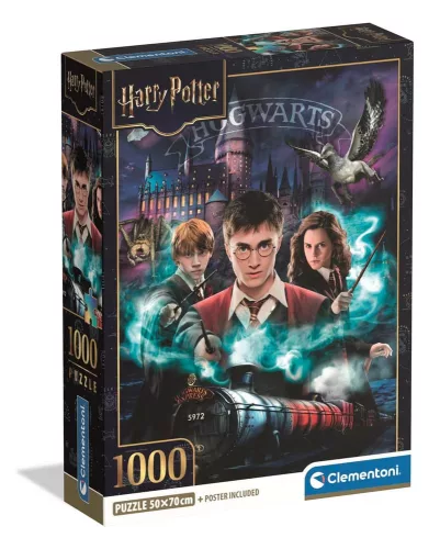 Puzzle, Harry Potter, poszterrel, 1000 db, 20x28 cm dob.