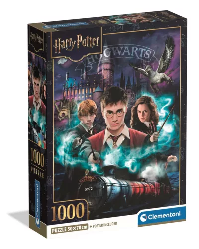 Puzzle, Harry Potter, poszterrel, 1000 db, 20x28 cm dob.