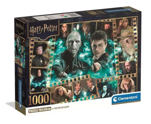 Puzzle, Harry Potter, poszterrel, 1000 db, 28x20 cm dob.