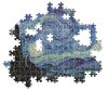Puzzle, csillagos éjszaka, poszterrel, 1000 db, 28x20 cm dob.
