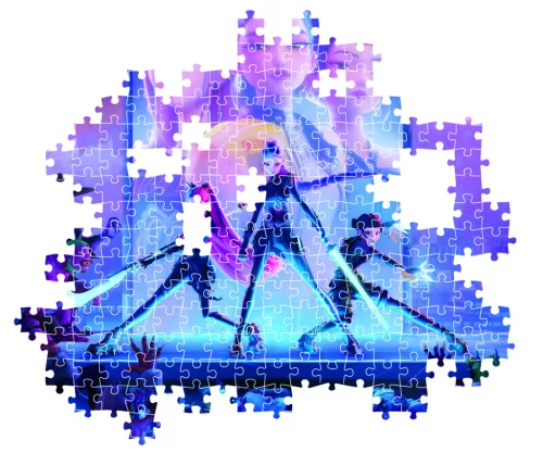 Puzzle, KPop Demon Hunters, Démonvadászok, 1000 db, poszterrel, 28x20 cm dob.