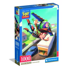 Puzzle, Toy Story, 1000 db, poszterrel, 20x28 cm dob.