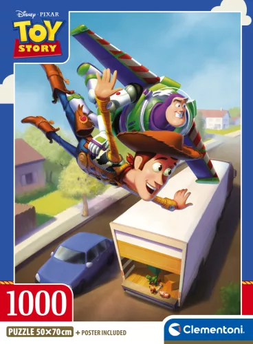 Puzzle, Toy Story, 1000 db, poszterrel, 20x28 cm dob.