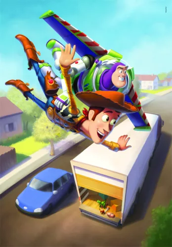 Puzzle, Toy Story, 1000 db, poszterrel, 20x28 cm dob.