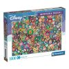 Disney puzzle 1000 db, 37x28 cm, szórakoztató kihívás.
