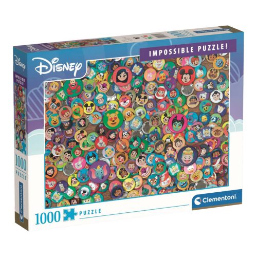 Disney puzzle 1000 db, 37x28 cm, szórakoztató kihívás.