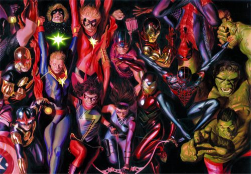 Marvel szuperhősös 1000 db-os puzzle poszterrel.