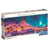 Színes téli éjszaka puzzle, 1000 darabos, panoráma kép.