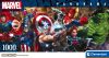 Puzzle, Marvel, Bosszúállók, panoráma, poszterrel, 1000 db, 33x18 cm dob.