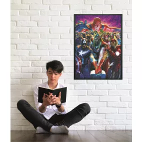   Puzzle, Marvel, Bosszúállók, poszterrel, 1000 db, 20x28 cm dob.