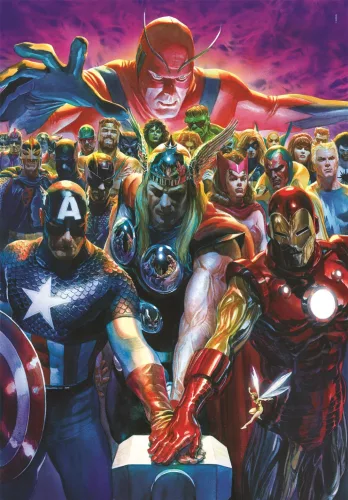Puzzle, Marvel, Bosszúállók, poszterrel, 1000 db, 20x28 cm dob.