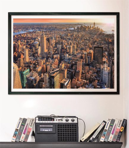 Puzzle, New York, poszterrel, 1000 db, 28x20 cm dob.