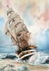 Puzzle, hajó, Amerigo Vespucci, poszterrel, 1000 db, 20x28 cm dob.