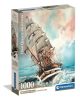 Puzzle, hajó, Amerigo Vespucci, poszterrel, 1000 db, 20x28 cm dob.
