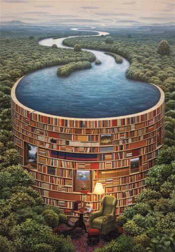 Puzzle, Bibliodame, poszterrel, 1000 db, 20x28 cm dob.
