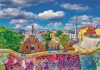 Puzzle, Güell Park, Barcelona, poszterrel, 1000 db, 28x20 cm dob.