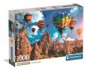 Puzzle, hőlégballonok, poszterrel, 1000 db, 28x20 cm dob.