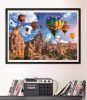 Puzzle, hőlégballonok, poszterrel, 1000 db, 28x20 cm dob.