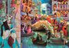 Puzzle, karnevál este, poszterrel, 1000 db, 28x20 cm dob.