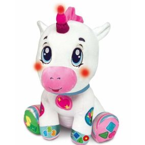   Bébi Unikornis plüss, világít és zenél, 18x32 cm, dobozos