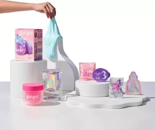 Slime készítő klt., nyúlós gyurma, 24x28 cm dob.