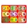 Fa szám párosító puzzle, zöldségek, 9 db, 30x21 cm pvc csom