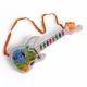 Mesés színes gitár, hang és fény effektekkel, 37 cm.