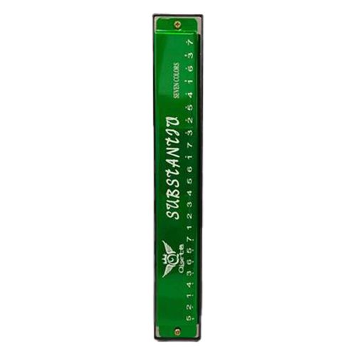 Szájharmónika, 6 szín, 19 cm, PVC dobozban