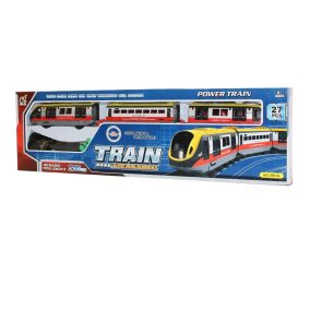   Vonat klt., el., hang+fény, pálya: 176 cm, 61x19 cm dob. (2xAA)