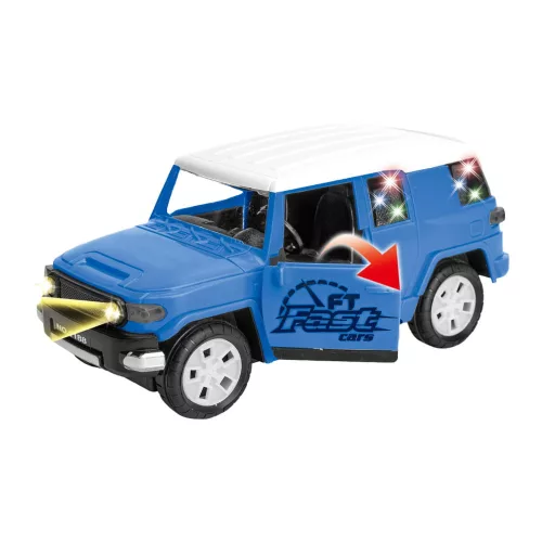 Autós játék hang- és fényhatásokkal, nyitható ajtókkal.