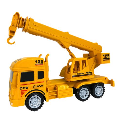 Teherautó, munkagépes, kampós,  lend., 22 cm, 28x14+ cm zacsk.