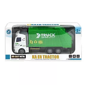   Fém teherautó: kukás, konténerszállító, tartályos játék.