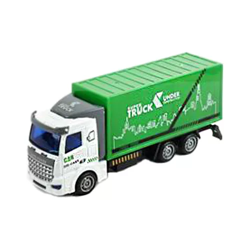 Fém teherautó: kukás, konténerszállító, tartályos játék.