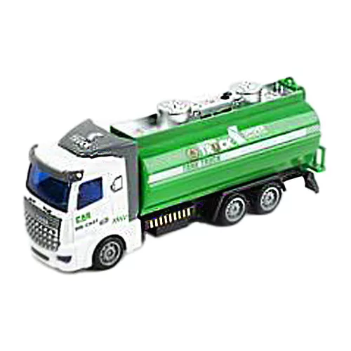 Fém teherautó: kukás, konténerszállító, tartályos játék.