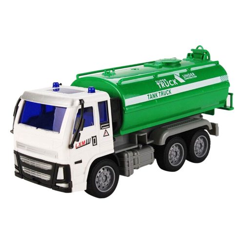 Teherautó, tartályos, lend., 20 cm, 23x12 cm plf.