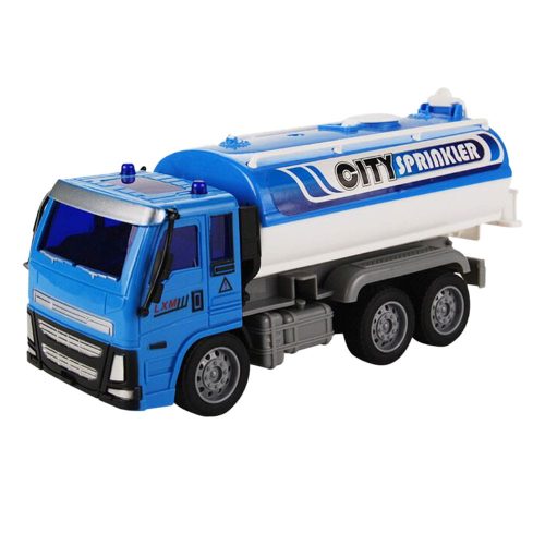 Teherautó, tartályos, lend., 20 cm, 23x12 cm plf.