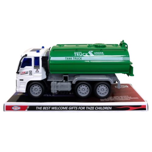 Teherautó, tartályos, lend., 20 cm, 23x12 cm plf.