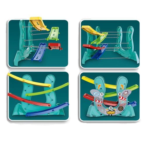 Ugrató autópálya készlet, izgalmas játék kis versenyzőknek.