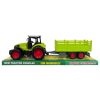 Traktor, hátul pótkocsi, lend. 38 cm, 40x13 cm plf.