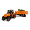Traktor utánfutóval, 2 állatfigurával, 2 színben, 45x13 cm