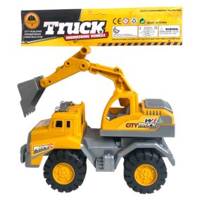   Teherautó, munkagépes, homokozós, markolós, 26 cm, 38x26+ cm zacsk.