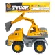 Teherautó, munkagépes, homokozós, markolós, 26 cm, 38x26+ cm zacsk.