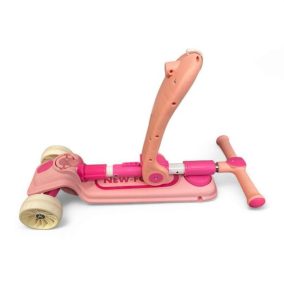   Állítható magasságú, világító kerekű, üléses roller gyerekeknek.