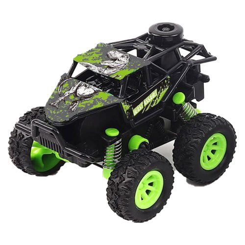 Autó, hátrahúzós, 4x4, big foot, hegyen-völgyön, szöcske, 9x6 cm, 12/disp.