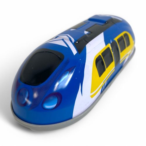 Fém vonat, hátrah., oda-vissza megy, 6 féle, 12 cm, 12/disp.