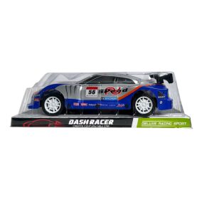 Autó, sportos, fóliatestű, lend., 2 szín, 36x12 cm plf.