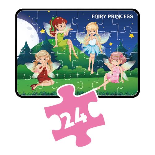 Tündéres puzzle szett 24-60 db-os, 4 az 1-ben gyerekeknek.