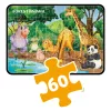 Vadállatos 4 az 1-ben puzzle készlet, 24-60 darabos képek.