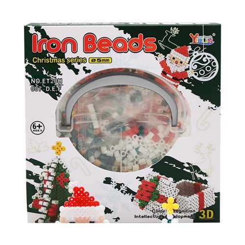 Vasalós gyöngy készlet 4 sablonnal, kreatív játék gyerekeknek.