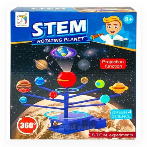 Oktató játék, Projektor, el., Naprendszer, kifestős,21x25 cm dob. Gombel.